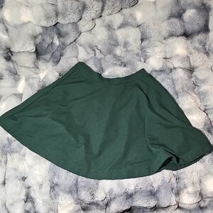 Elegant Dark Green Skater Skirt